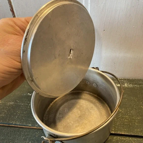 Vintage BOY SCOUTS of AMERICA Aluminum Camping Cook Mess Kit 3 pieces BSA - Picture 15 of 16